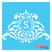 one letter monogram stencil