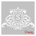 monogram logo stencil