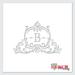 one letter logo stencil