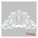 monogram with border stencil