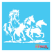 wild horse stencil
