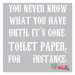 washroom decor stencil