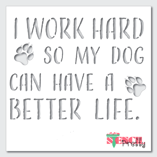 dog lover stencil