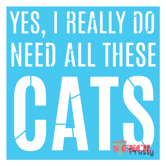 need all these cats stencil
