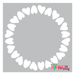 irregular hearts stencil