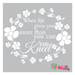 floral wreath stencil
