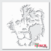 lion face stencil