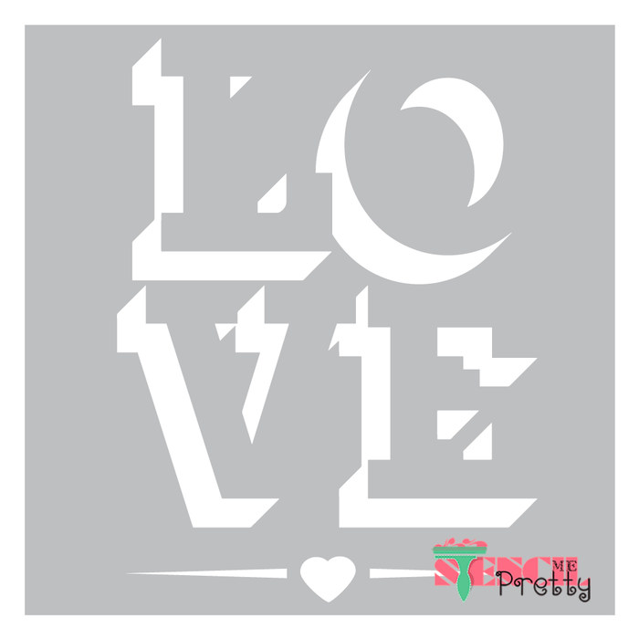valentine decor stencil