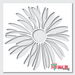 sunflower stencil