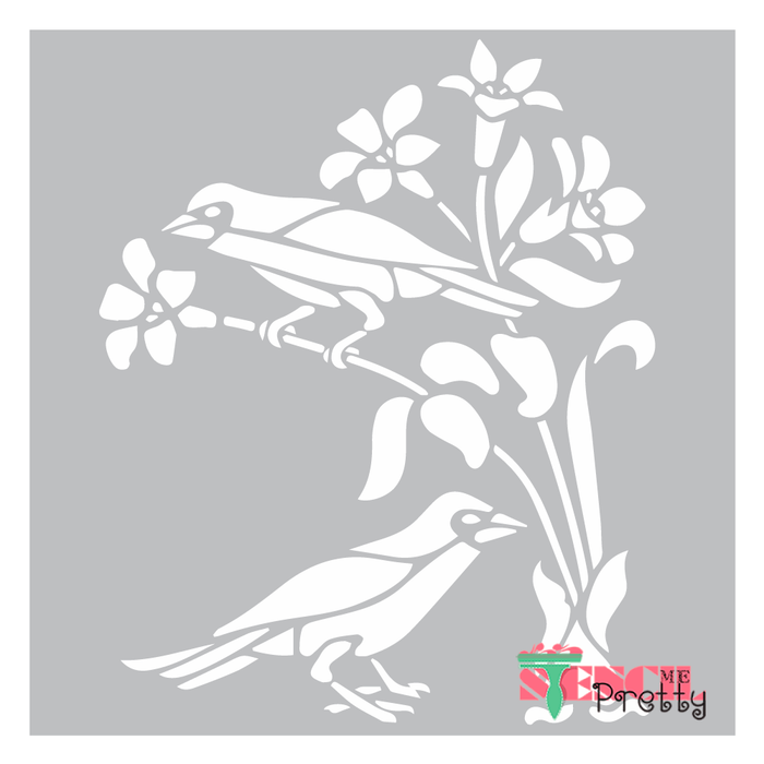 birds stencil