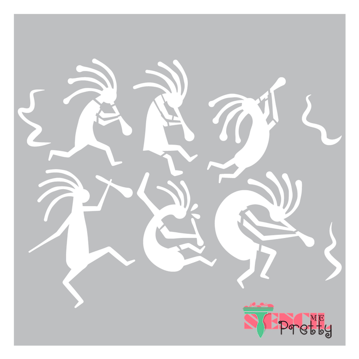 kokopelli stencil