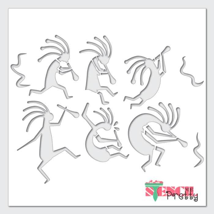 kokopelli stencil
