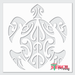 tribal turtle stencil