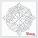 antique compass stencil