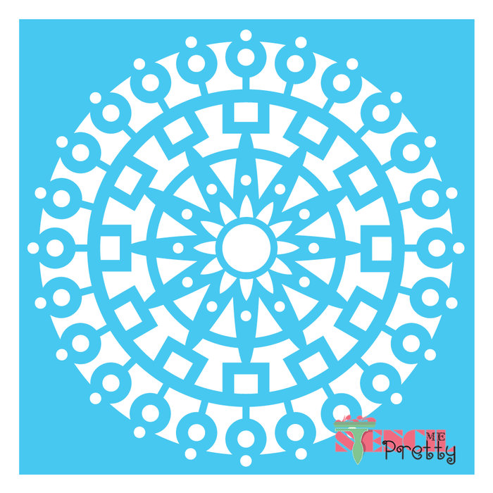 sun medallion stencil