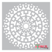 round tribal stencil