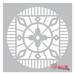 tribal tile stencil