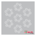 flower dots stencil