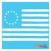 primitive american flag stencil