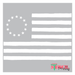 american flag stars stencil