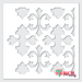 medieval style wall stencil