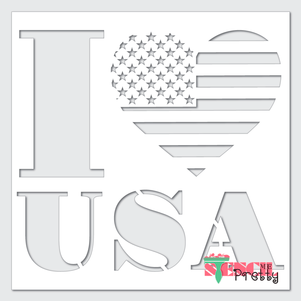 stars and stripes stencil