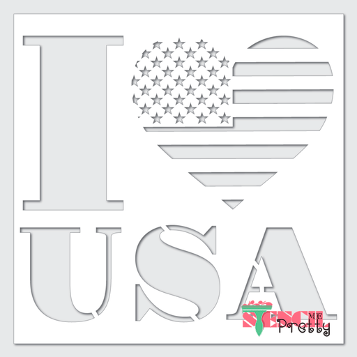 stars and stripes stencil