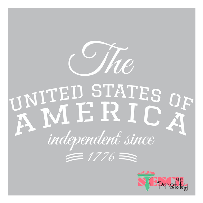 usa 1776 stencil