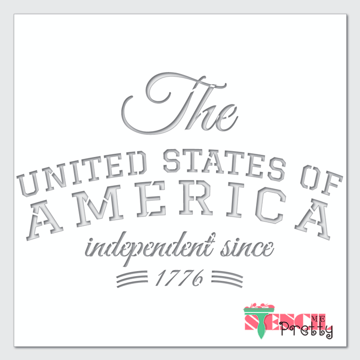 usa 1776 stencil