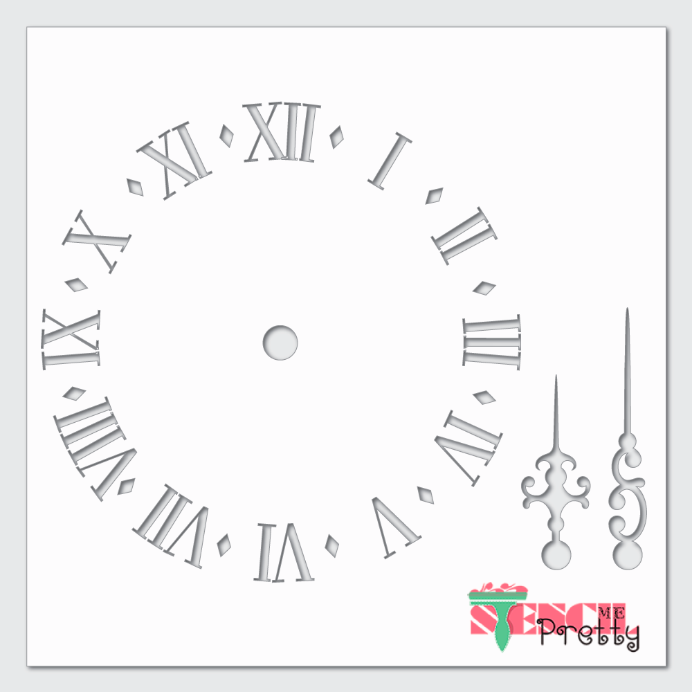 clockface stencil