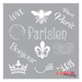 queen bee fleur de lis stencil