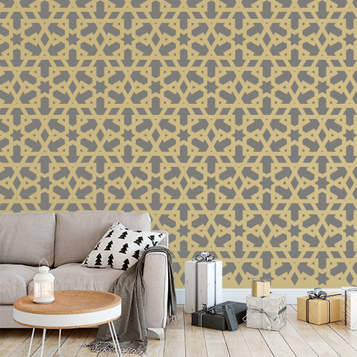 mosque style wall stencil