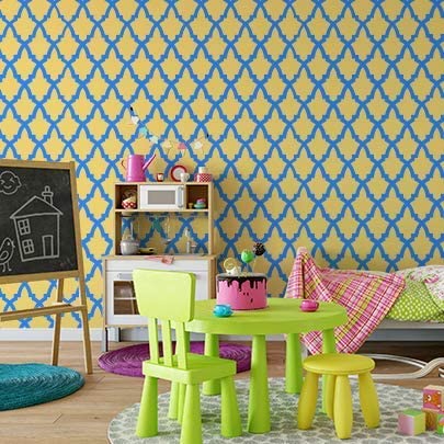moroccan wall stencil