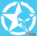 punk star stencil