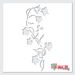 floral border stencil