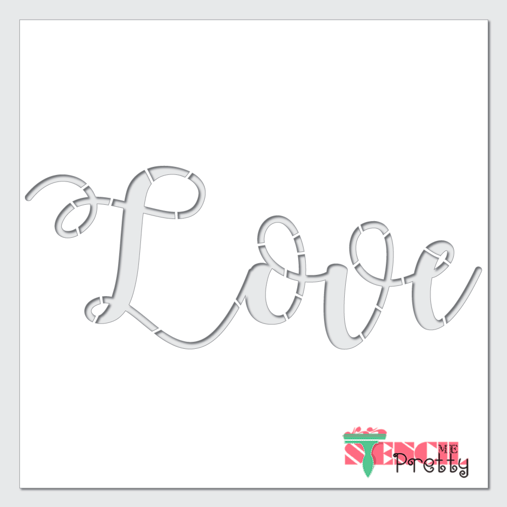 valentine decor stencil