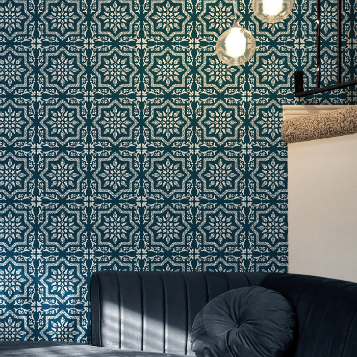 persian tile stencil