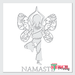 namaste stencil