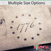 13 stars stencil