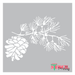evergreen branch stencil