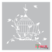 birds and vines stencil