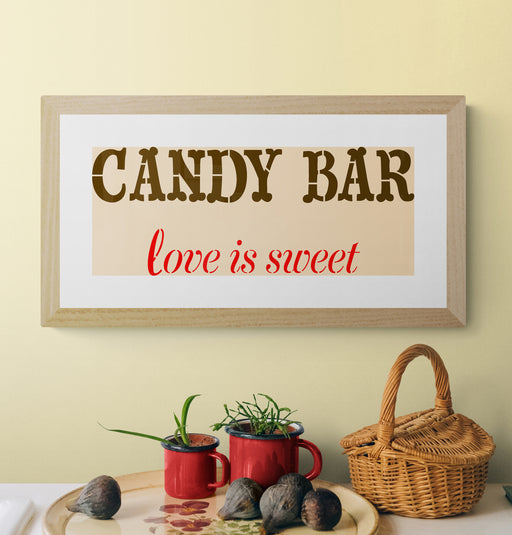 candy bar stencil