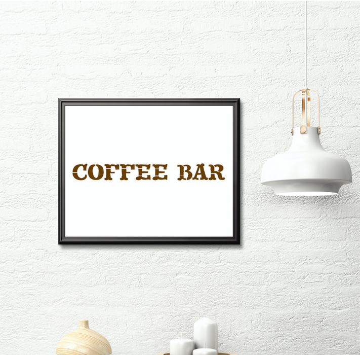 coffee bar stencil