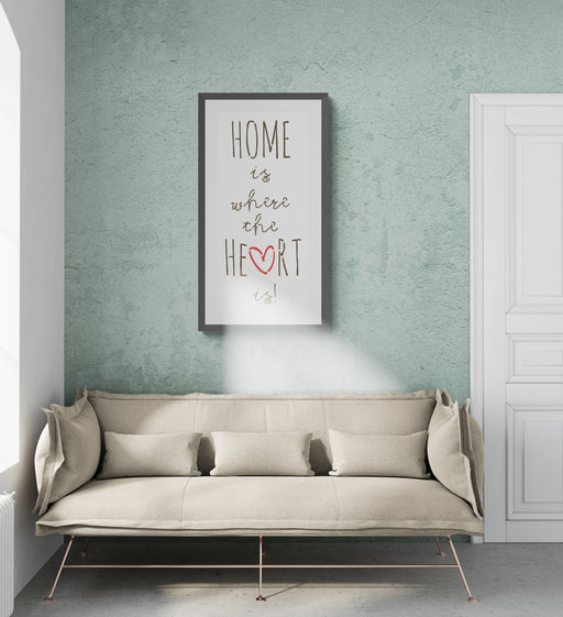 home is where the heart is stencil