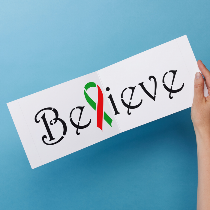 believe stencil