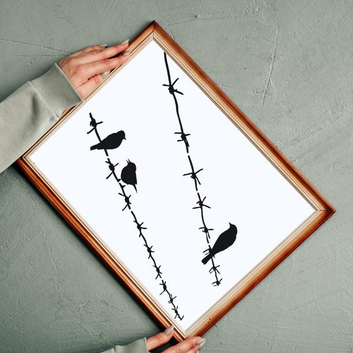 birds stencil