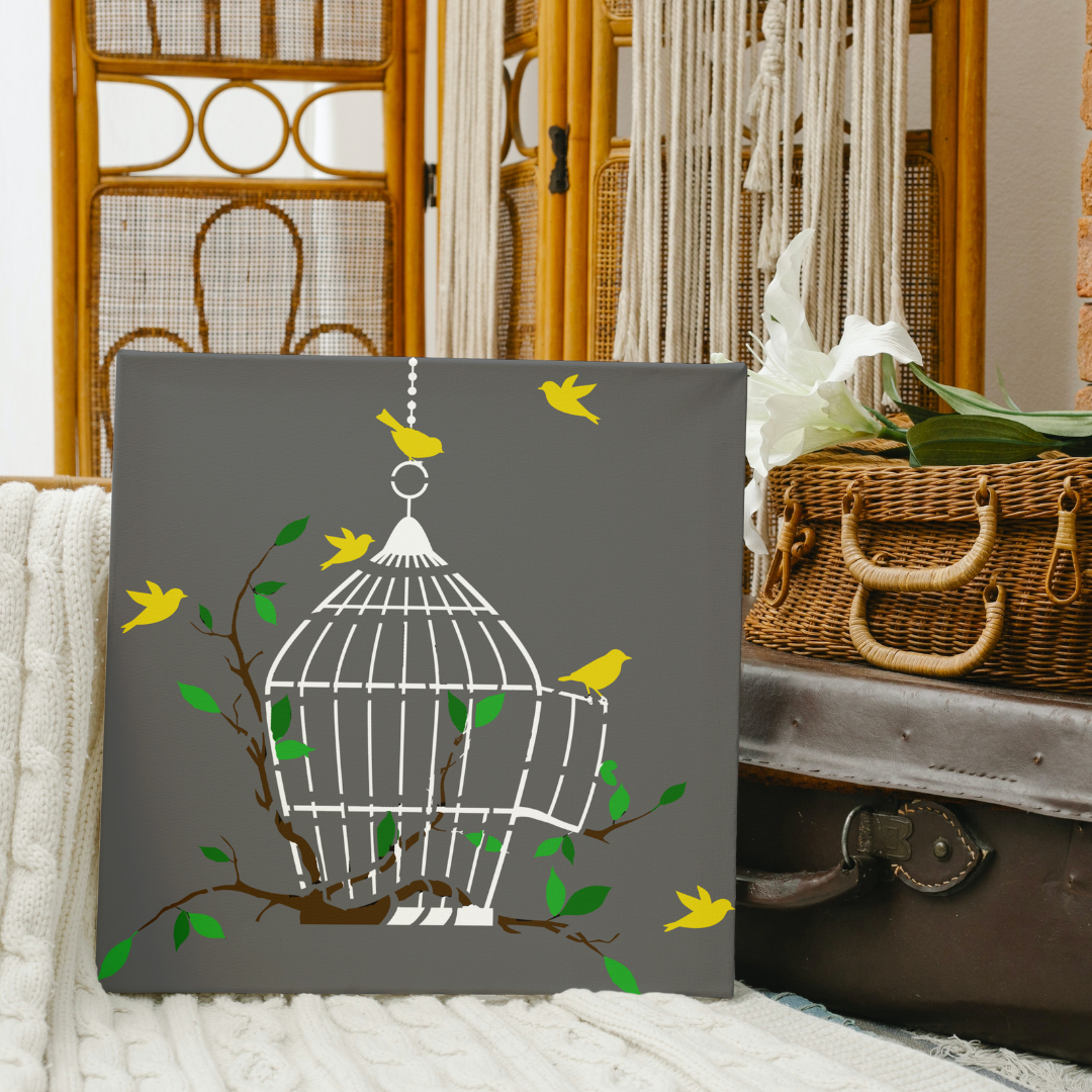 birds stencil