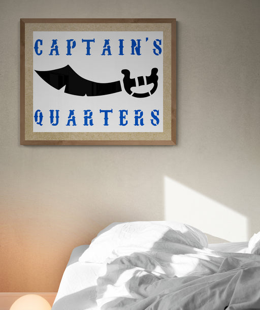 captain's quarter stencil