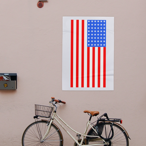 usa flag stencil