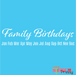 family birthdays stencil
